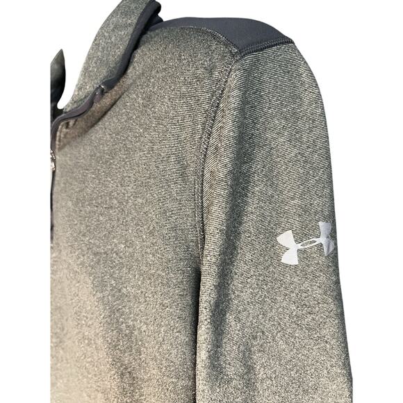 Under Armour Fleece Jacket Mens Large L 1/4 Zip Cold‎ Gear Pullover - Picture 2 of 11